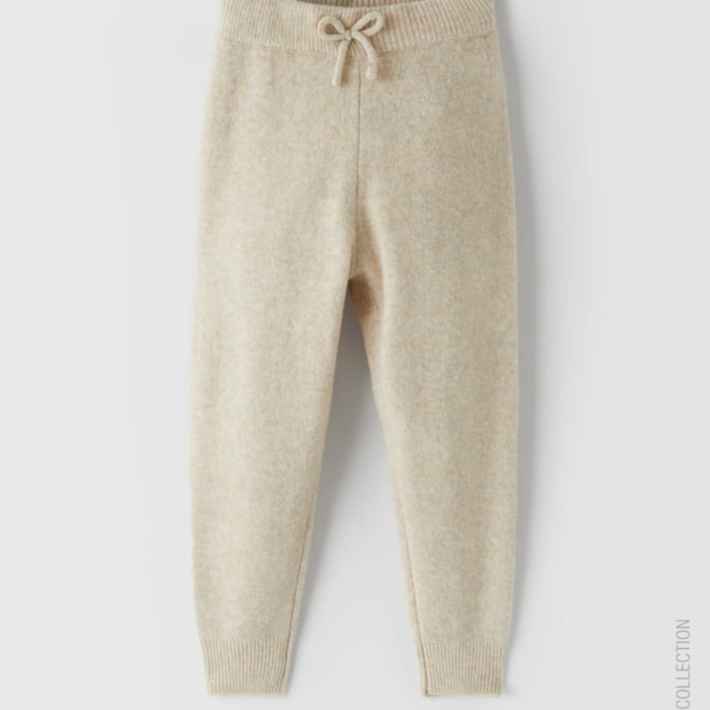 Knit Zara Joggers - Sand